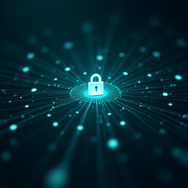 Abstract representation of data protection and privacy
